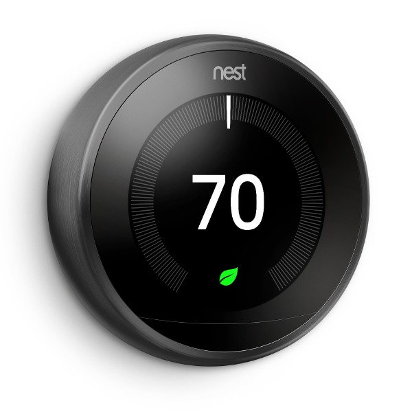 3rd Gen Nest Learning Thermostat - Black image 418647769132