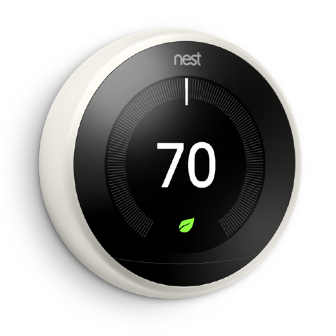 3rd Gen Nest Learning Thermostat - White image 418650357804