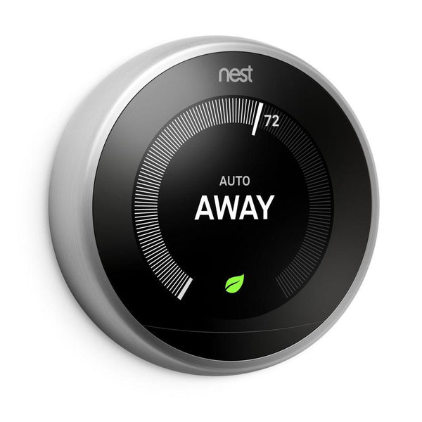 3rd Gen Nest Learning Thermostat - Stainless Steel image 418651766828