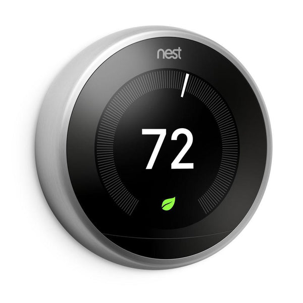 3rd Gen Nest Learning Thermostat - Stainless Steel image 418651734060