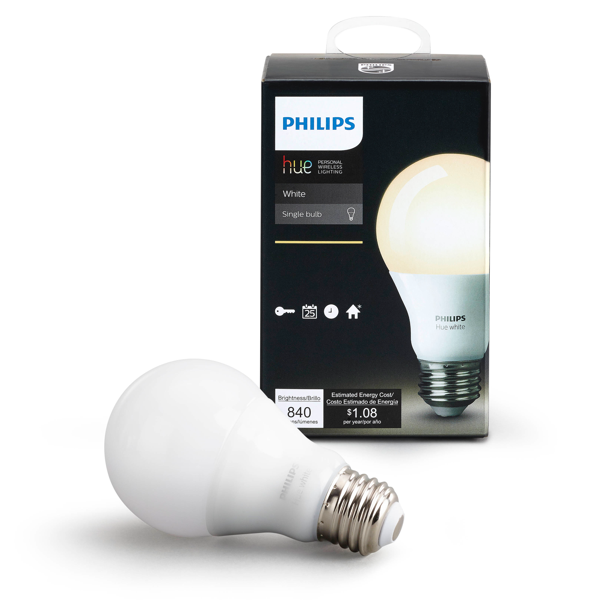Philips Hue White A19 Single Bulb image 418596618284