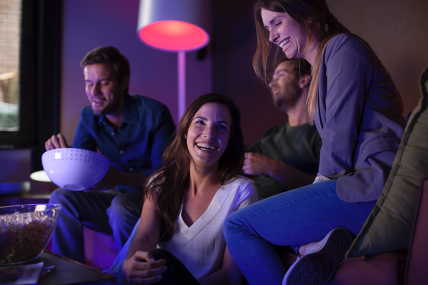 Philips Hue White and Color Ambiance A19 Single Bulb image 418593177644