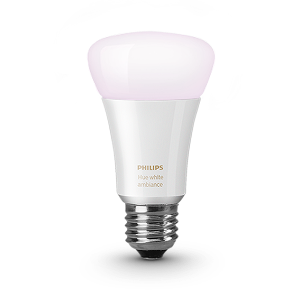 Philips Hue White Ambiance A19 Single Bulb image 418595110956